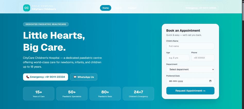 HealthCare Hospital Website Admin Insights